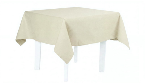 Скатерть квадратная "Габардин" светло-бежевая 1500*1500 мм - BanketRent